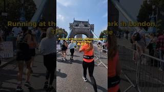 Running at Tower Bridge, London