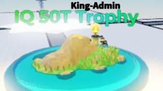 New Area 4 In Iq Admin Obby! New Trophy!:50trillion