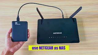 Turn NETGEAR router as a NAS