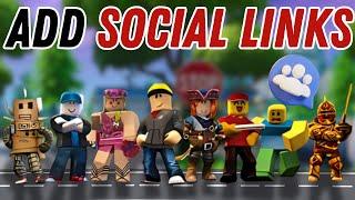 How to Add Social Links on Profile in Roblox | ROBLOX Tutorial