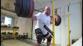 Vidas Blekaitis (44 years), squats in wraps - 340 kg for 5 reps. 9-10 may Vidas in Minsk - Belarus!