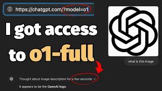 I accidentally got access to o1 full model watch the recording (no clickbait)