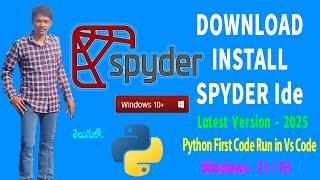 How to Install Spyder On Windows 11 l 10 Latest 2025