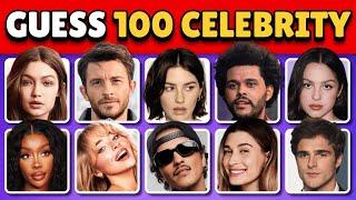 GUESS THE CELEBRITY IN 3 SECONDS | Can You Guess 100 Most Famous People In The World 