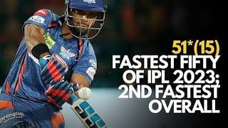 Fastest fifty of IPL 2023 by NICHOLAS POORAN