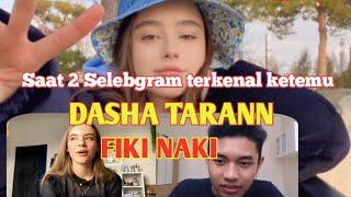 Fiki Naki ketemu selebgram dan influencer famous Dasha tarann di ome tv  international