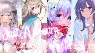 Nightcore - Just A Dream (Alan Walker Megamix) | Switching Vocals / Mashup