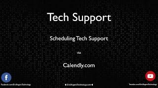 Scheduling Tech Support via Calendly.com