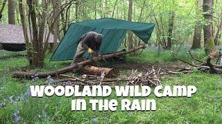 Woodland Wild Camp in the Rain - May 2017
