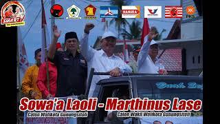 Sowaa Laoli - Marthinus Lase Saat Pendaftaran di KPU Gunungsitoli