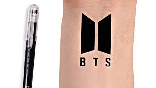 How To Draw BTS Logo | Omair Designer