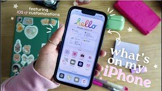 My AESTHETIC and FUNCTIONAL iPhone setup  | the best iOS 17 widgets and customizations