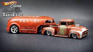 Hot Wheels Custom '56 Ford F100 Haulin' Gas | Slammed And Ratted