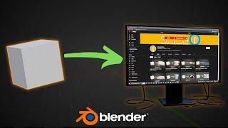 Create a Monitor in Blender in 1 Minute!