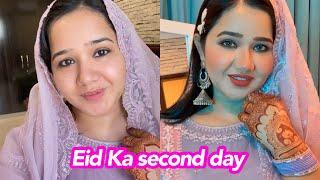 Eid 2nd day look | hum dono wife ny husband sy Eidi li |