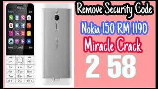 How To Remove Security Code Nokia 150 RM 1190 Miracle Crack 2 58