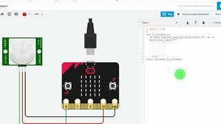 Tinkercad Урок №26 - Подключение пироэлектрического ИК-датчика к Microbit в Python#Tinkercad