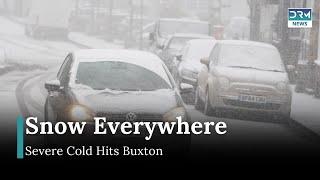 Snow Flurries Blanket Buxton as Cold Snap Hits UK | DRM News | AL1B