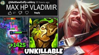 MAX HP VLADIMIR MID HEALS FOR 1400+ ON Q | Topturne Nocturne, Tank Katarina