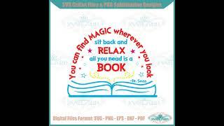 All You Need Is A Book Read Across America Svg Cutting Files