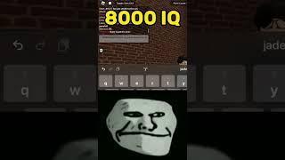 Roblox 8000 IQ Moment! #Shorts