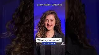 Learn Italian  - What’s your name?