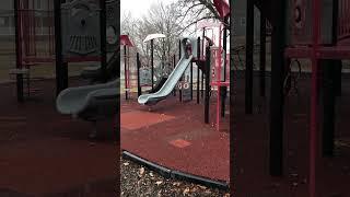 Enjoying the weather … and the slide #playground #slide #highschool