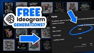 How to get FREE Ideogram Generations