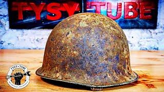 Rusty Helmet Restoration - Army Helmet