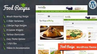 Food Recipes - WordPress Theme Free Download