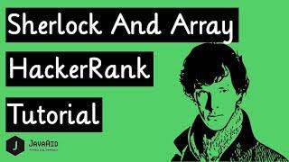 Sherlock and Array HackerRank Solution