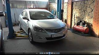 Замена заднего правого ПТФ на Hyundai Solaris 2016 года Хендай Солярис 1,6 #авторемонт