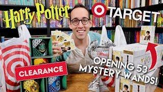 HARRY POTTER SHOPPING HAUL - OPENING 53 MYSTERY WANDS!