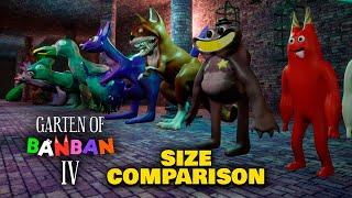 ALL GARTEN OF BANBAN 1-4 FAMILY SIZE COMPARISON!