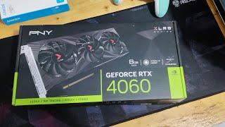 Unboxing PNY GeForce RTX™ 4060 8GB XLR8 RGB Triple Fan