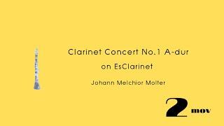 Molter「Clarinet Concert A-dur」2楽章