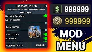 One State RP MOD MENU APK V9.2024 [UNLIMITED WEAPONS/HEALTH/SPEED HACK/Unlimited Money & Coins]