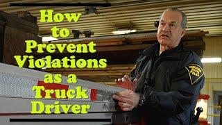 DOT Officer Talks Violations & Performs Inspection For Truck Drivers