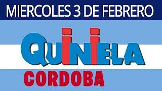 Resultados de la Quiniela de Córdoba del Miércoles 3 de Febrero del 2021