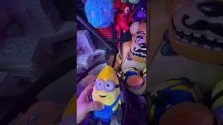 Crazy Arcade Haul  #shorts #clawmachine #arcade #fnaf #despicableme #minions