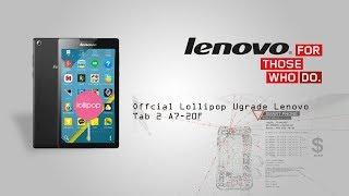 How to install Official Lollipop for Lenovo Tab-2 A7-20F