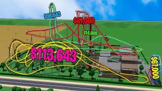 Building in Theme Park Tycoon 2 but each ride is a RANDOM budget