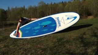 Обзор надувной SUP доски Shark 11' для SUP серфинга