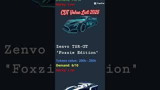 CDT Latest Value List 2025  (Roblox Car Dealership Tycoon) #foxzie #cdt #roblox