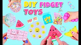 10 DIY FIDGET TOYS IDEAS -  Viral TikTok  Fidget Toys Complation - Emoji POP IT Toy and much more!