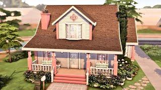 BASE GAME Pink House  The Sims 4 Speed Build | No CC