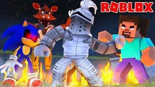 Fighting Foxy, Herobrine, and Sonic.EXE | Roblox Nightmare Fighters