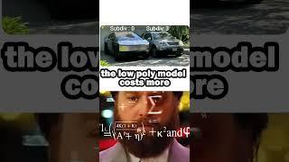 the low poly model costs more