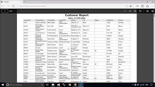 C# Tutorial - Print DataGridView with Header & Footer Landscape | FoxLearn