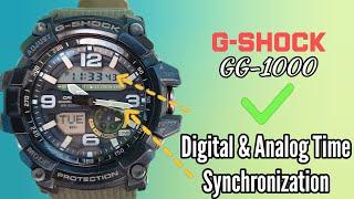 How To Synchronize Digital and Analog Time G-SHOCK GG-1000 Mudmaster